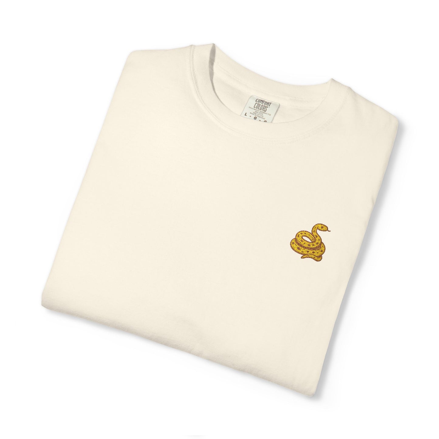 Snake Print Embroidered Unisex T-Shirt