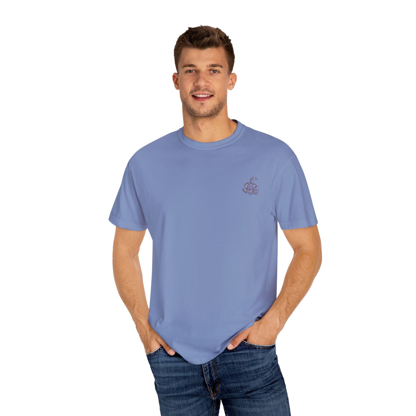 Snake Print T-Shirt - Casual Summer Uni Sek Tee