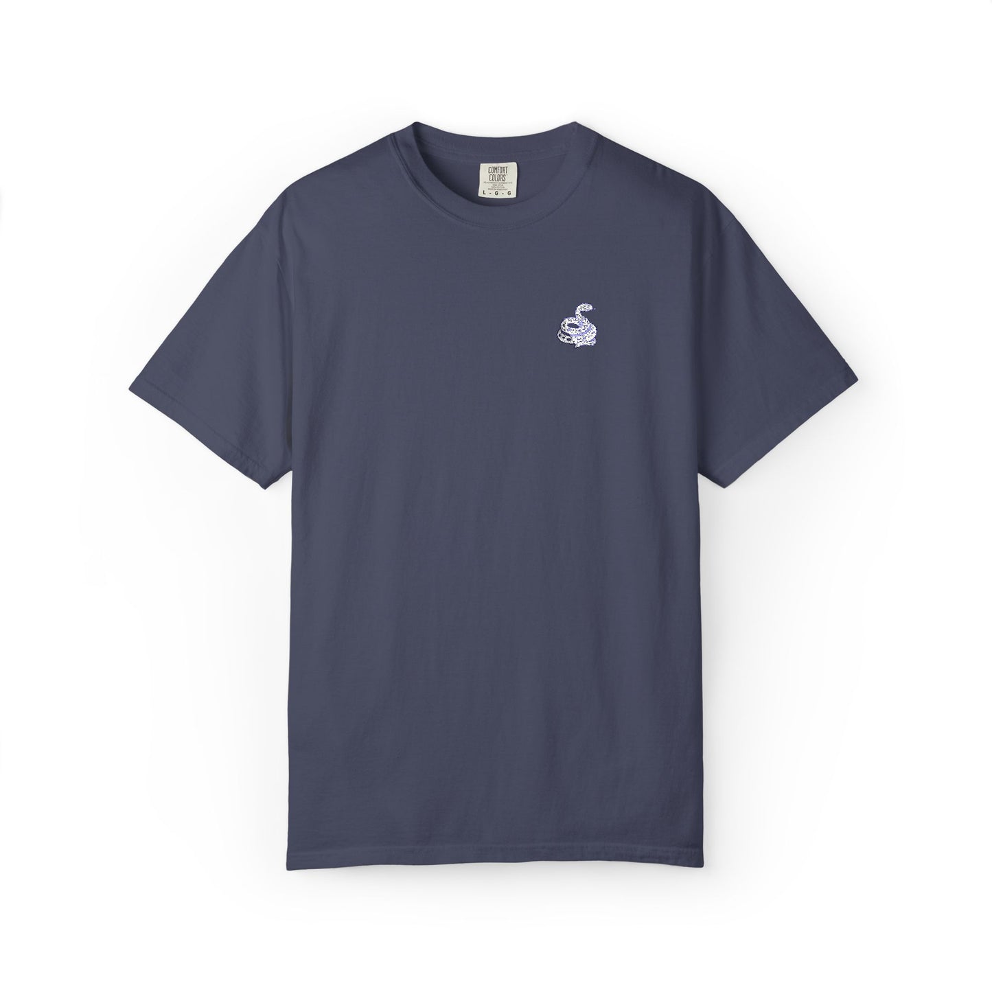 Snake Print Embroidered T-Shirt