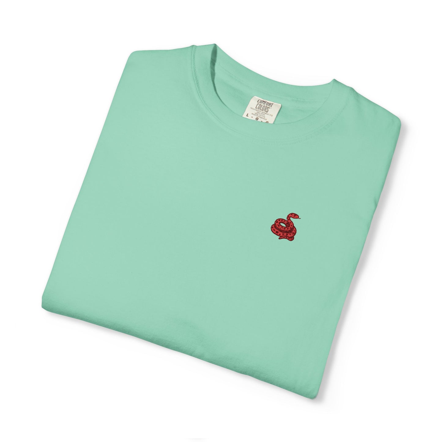 Embroidered Snake Unisex T-shirt - Casual Fit in Multiple Colorways