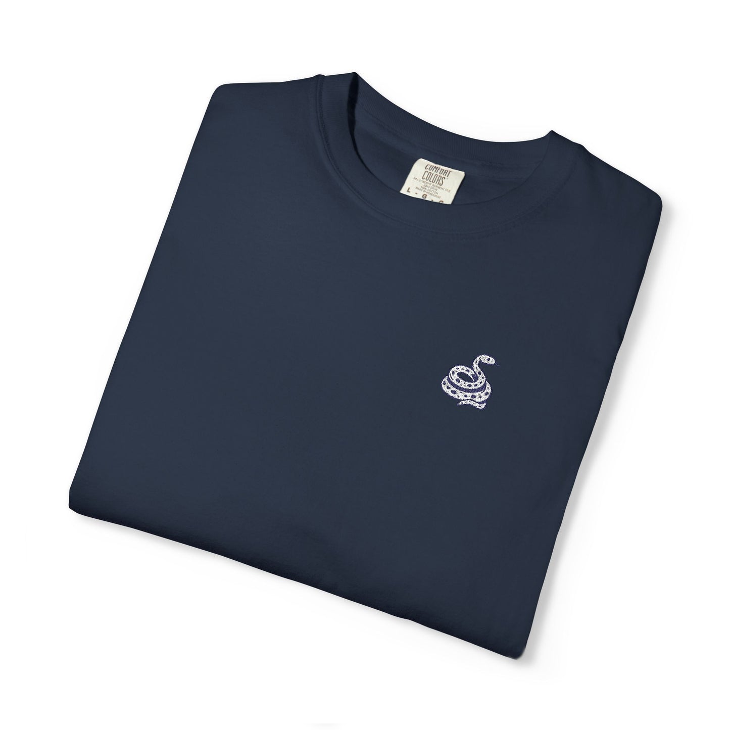 Snake Print Embroidered T-Shirt