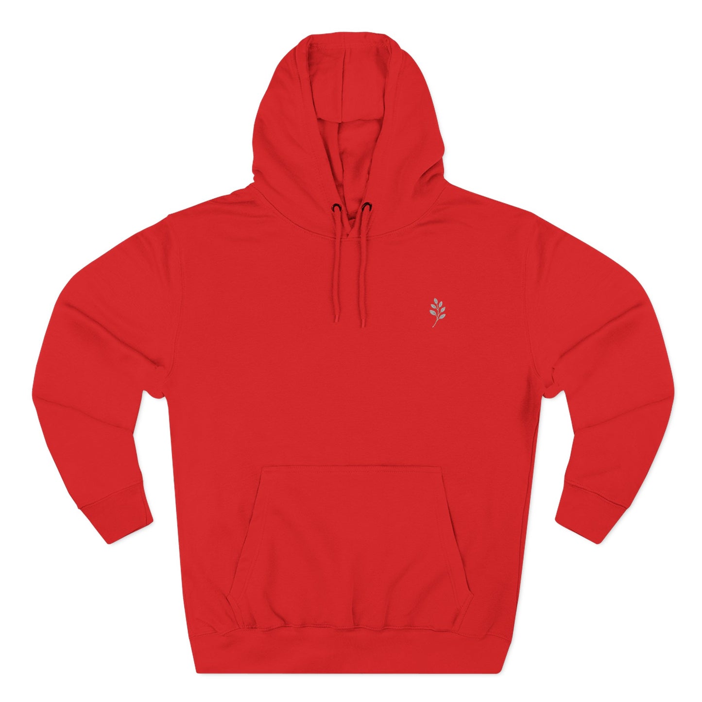 Fleece Hoodie Nature Design Embroidered