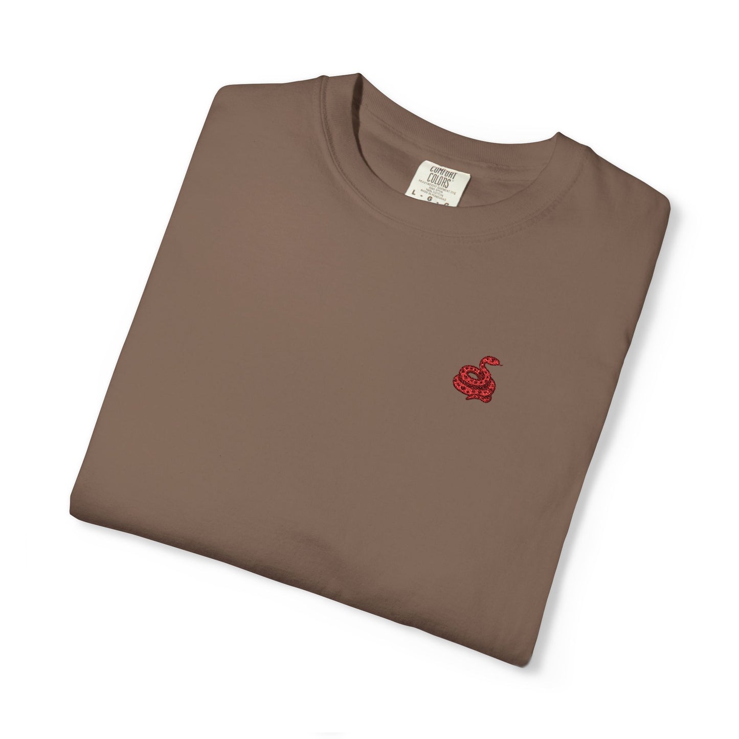 Embroidered Snake Unisex T-shirt - Casual Fit in Multiple Colorways