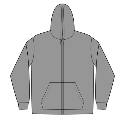 Unisex Full-Zip Hooded Sweatshirt