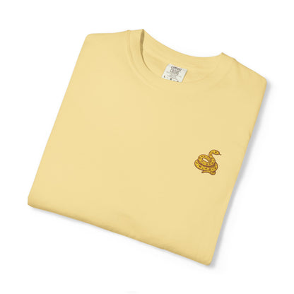 Snake Print Embroidered Unisex T-Shirt