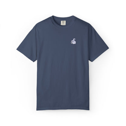 Snake Print Embroidered T-Shirt