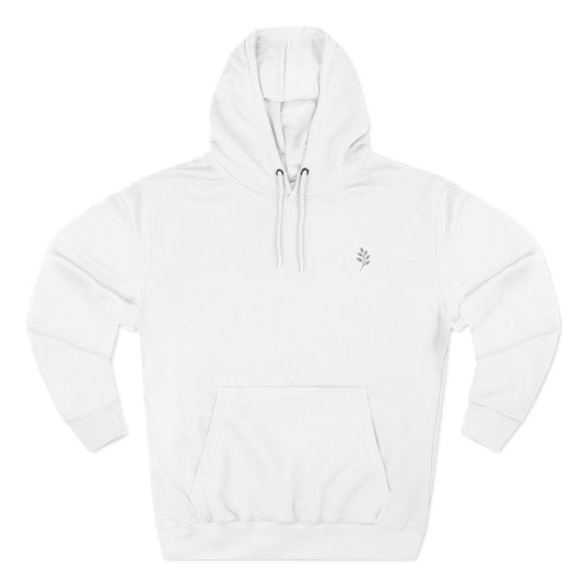 Fleece Hoodie Nature Design Embroidered