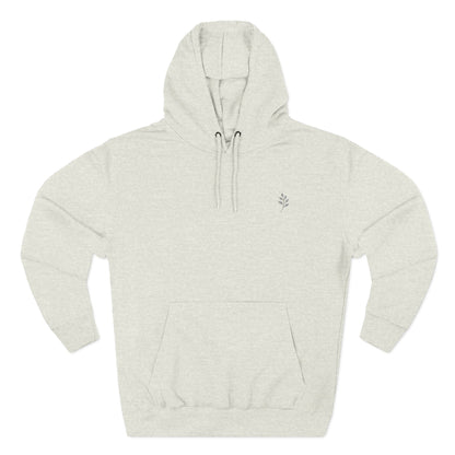 Fleece Hoodie Nature Design Embroidered