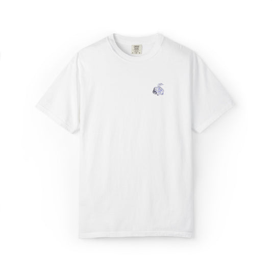 Snake Print Embroidered T-Shirt
