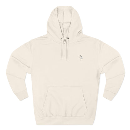 Fleece Hoodie Nature Design Embroidered