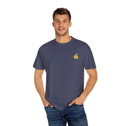 Snake Print Embroidered Unisex T-Shirt
