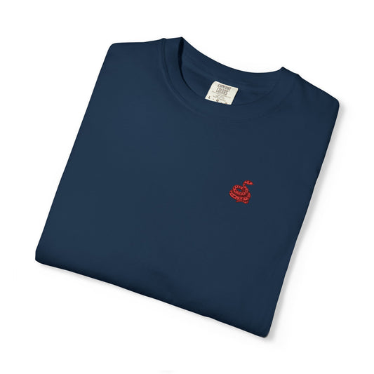 Embroidered Snake Unisex T-shirt - Casual Fit in Multiple Colorways