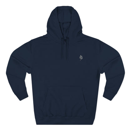 Fleece Hoodie Nature Design Embroidered