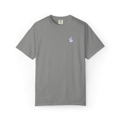 Snake Print Embroidered T-Shirt