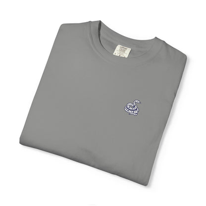 Snake Print Embroidered T-Shirt
