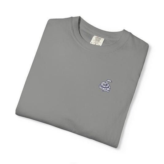 Snake Print Embroidered T-Shirt
