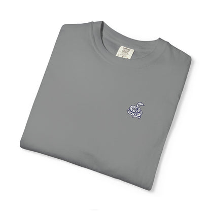 Snake Print Embroidered T-Shirt