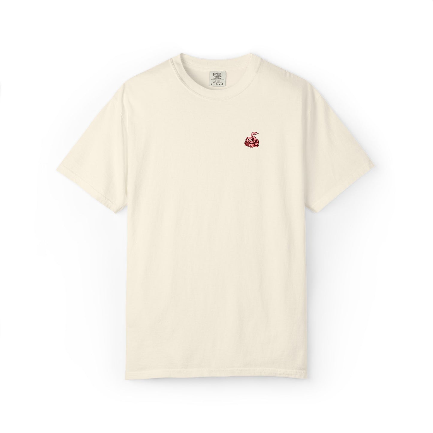 Embroidered Snake Unisex T-shirt - Casual Fit in Multiple Colorways