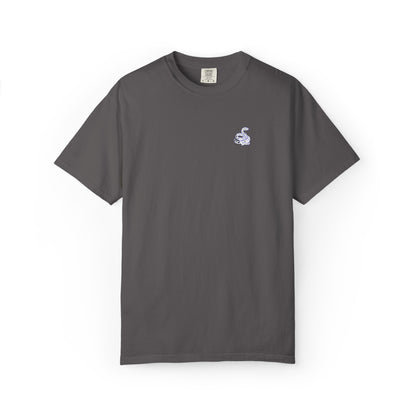 Snake Print Embroidered T-Shirt