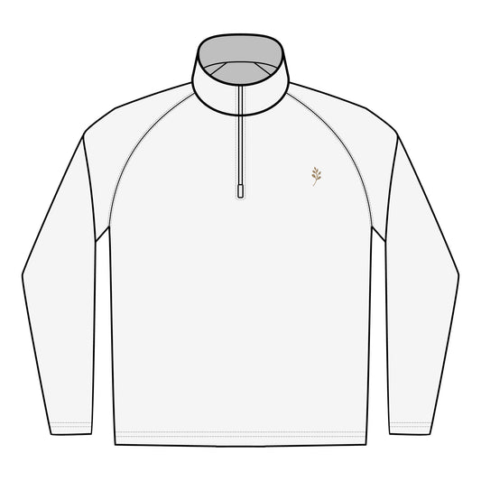 Sportshoodie Embroidered Men's 1/4 Zip Pullover