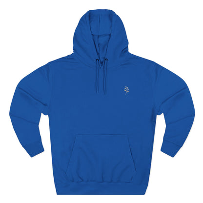 Fleece Hoodie Nature Design Embroidered