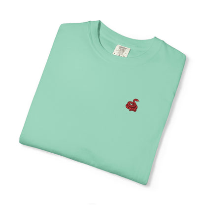 Embroidered Snake Unisex T-shirt - Casual Fit in Multiple Colorways